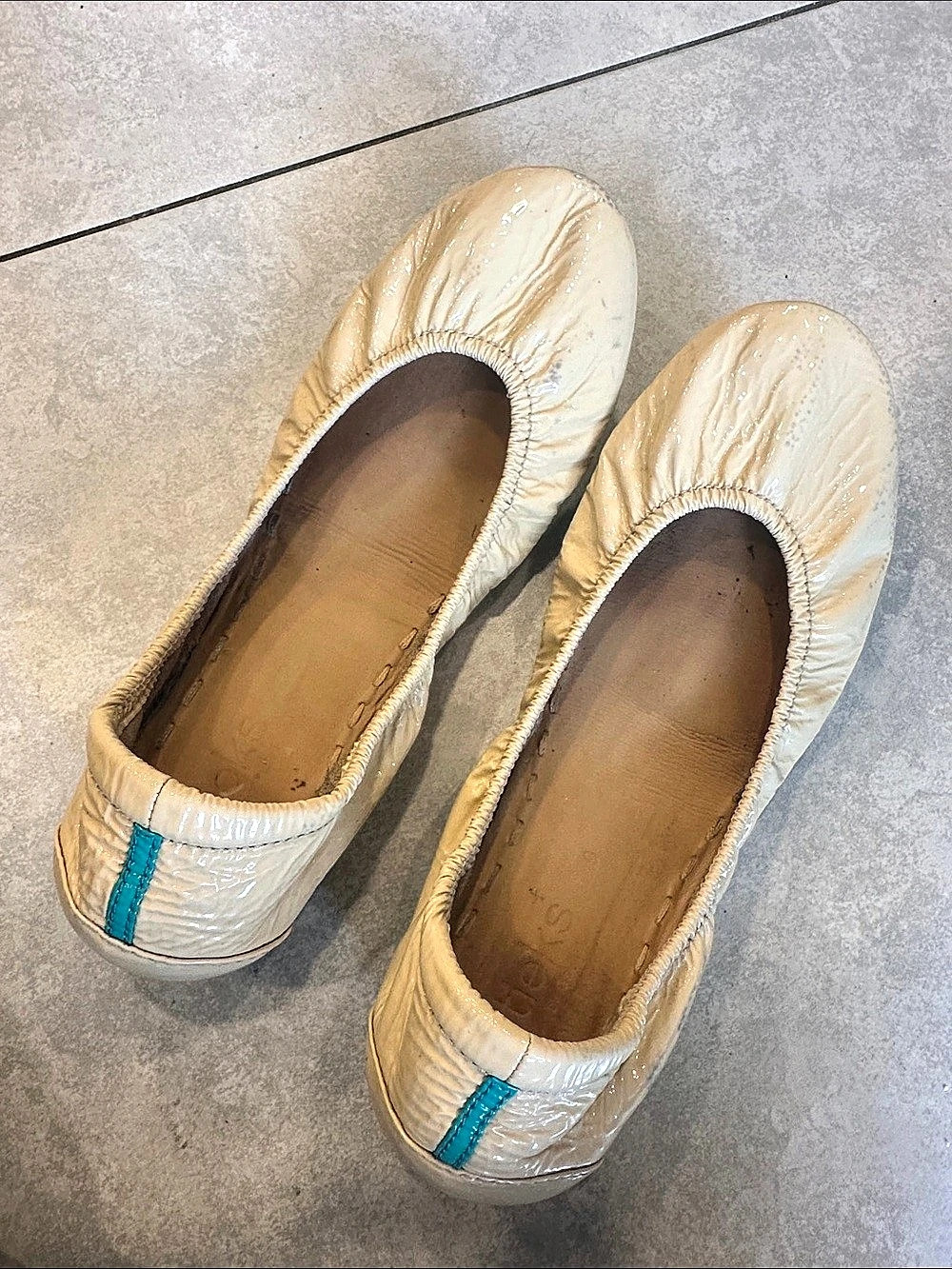 Tieks Cream Ballet Flats